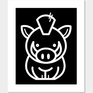 White Pig Posters and Art